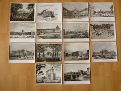 14 x Old Photo Large Format Berlin Graphic Steel Engraving …