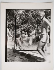 Analog Photo France Child At Summer Camp 18X24CM 1960 TRACTOR