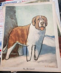 Vtg. Paper Ephemera Dog Themed