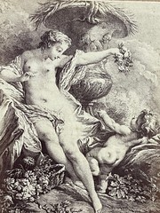 Curiosa Albumen Photograph Engraving François Boucher A. Calavas Paris 1875