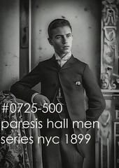 VINTAGE MALE PORTRAIT #0725-500 -paresis hall man nyc 1899- free shipping in usa