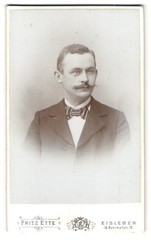 Photography Fritz Ette, Eisleben, Bahnhofstr. 18, Portrait Charming Young Man