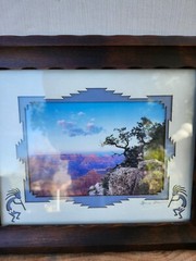 Photo Frame Matted Picture Framed James Thompson Signed Canyon Southwest Decor