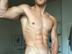 [B037] Male Model Full View Showing Off Body To Viewer Fine Art Hunky Physique