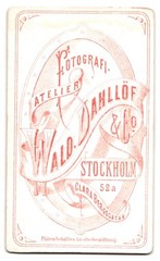 Forest Photograph. Dahllöf & Co., Stockholm, Clara Bergsgatan 52a, portrait plowed