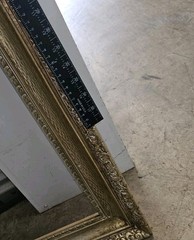 Denyseus Versailles Large Emulsion Transfer Vtg Wood Frame 48×36 Suzanne Lee 80s