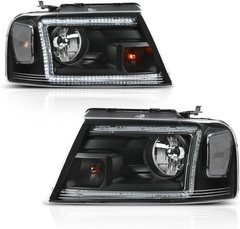 LED Headlights Assembly Fit 2004-2008 Ford F150,Fit Lincoln Mark LT 2006-2008(NO