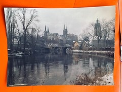 40x30cm vintage barite colour photo 1960s Merseburg Saale photo