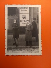 Photo antique old Gottesberger Pilsner Berthold beers alcohol pub beer old photo