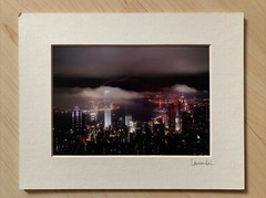 Hong Kong Skyline Photo Signed By laurence Lai