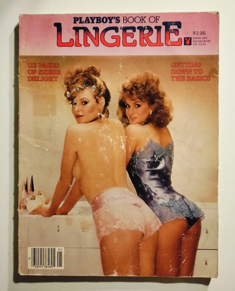 *PLAYBOY’S BOOK OF LINGERIE photo magazine 1984 pin-ups models*