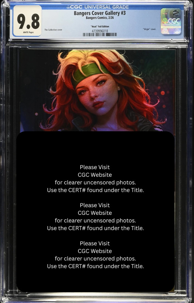 FOIL 2026 Bangers Comics Rogue Cosplay VIRGIN Full Chase Cover LE 10 CGC 9.8