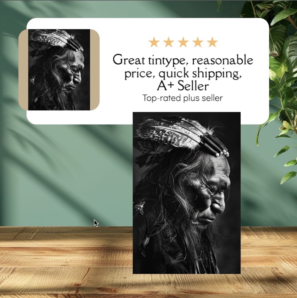 Native American Tintype Limited Edition Museum Series C00344RP