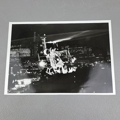Blue Thunder Movie Still Photo 1983 Helicopter Night Cityscape Black & White