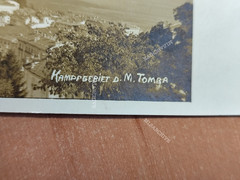 Postcard WW1 Photo Position Battlefield D.M. Tomba Italy Run F12