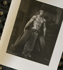 1984 Herb Ritts FRED WITH TIRES Hollywood 2000 Art Photo 8×10/11×14 inches