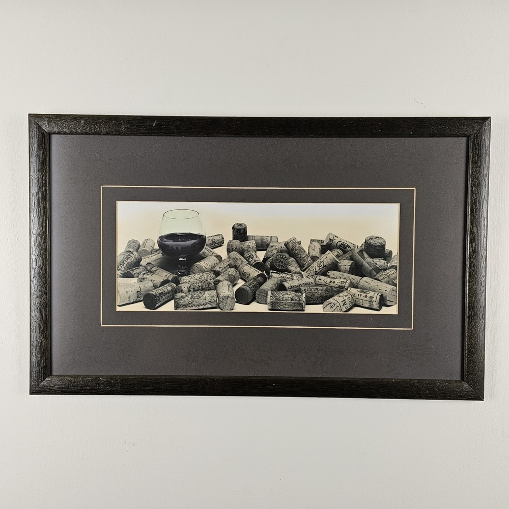 ART – Original Signed Richard Gallup Photograph 21.5×13.25 Framed – Wine & Cork
