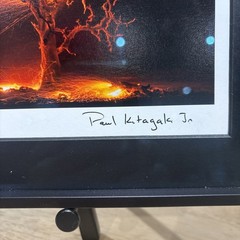 Photograph Print Titled Burning Tree” Signed By Paul Kitagak Jr. F-10”x12.75”