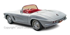 1962 Chevrolet Corvette Sateen Silver limited edition 8″X10″ Premium Photo B