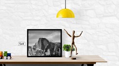 Classic Black/White Half Dome View, High Resolution Image, Many Formats, TV Art