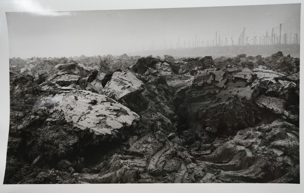 Argentique Photo Black and White Abstract 30x40cm Gelatin Silver Print, 1970