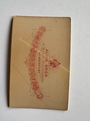 Orig CDV photo photograph picture old 1875 Beer Klagenfurt Blue Trump Spittal Drau
