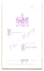 Photograph Cha. Keeping, Exeter, 1 Exe Bridge, Young Lady with Hair Net