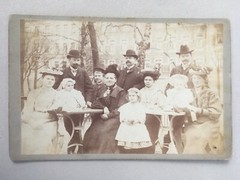 Plattenkamera Foto Original Alte Foto um 1900 16.5 x11 cm eine Familie