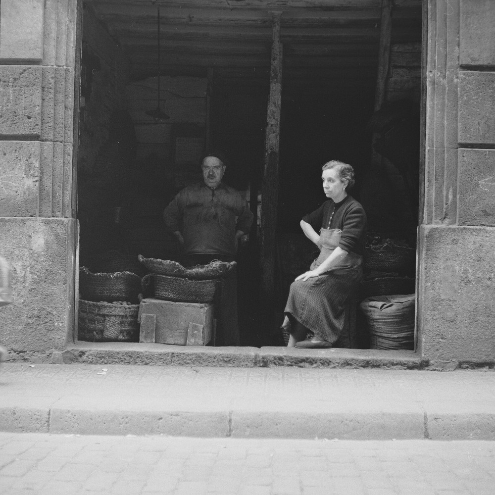 Photo Paper Vintage Spain Merchant 1960 Format 40X40Cm