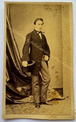 orig. CDV photo photograph picture old Mr. Man fashion around 1860