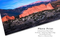 Rocky Mountain Photography Print – Picture of Pikes Peak in Colorado Springs