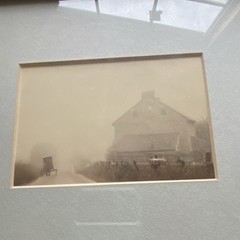 Bill Coleman Amish Framed Photograph Rural House Horse-Drawn Carriage Sepia PA