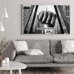 Joe Louis Fist Printed Photo, Downtown Detroit Photography Wall Art