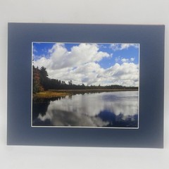 Matted Lake Forest Landscape Photo Print 11 X 14 Wall Art Gallery Decor