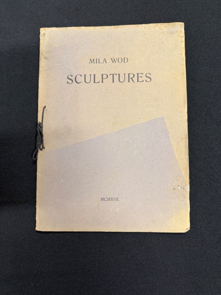 Mila Wod 1927 Sculptures RARE Artist Portfolio Signed Photo book-ONE OF A KIND