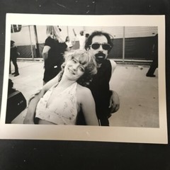 Art Photograph Silver Gelatin Print Janine Gordon Signed Steven Parrino Biker bw
