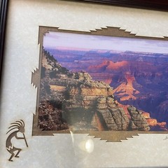 JAMES THOMSON Framed SIGNED PRINT PHOTO GRAND CANYON KOKOPELLI INDIAN 17”X14”