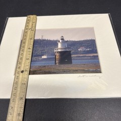 Scott W. Whitney Signed Photograph Lubec Channel Sparkplug Lighthouse Maine