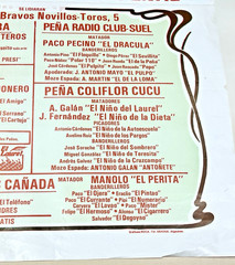 VTG GRAN CORRIDA DE LAS PENAS, Corrida de Toros – 1986 BULLFIGHT POSTER 25×17