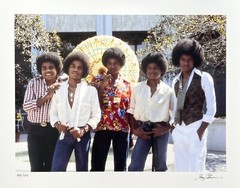THE JACKSON 5 Hand Signed Photograph by GREGG COBARR Michael Jackson Pop Star