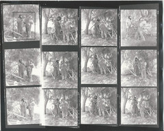 Hendrickson Contact Sheet Proof & Negatives Mountain Men Pals Beards Overalls