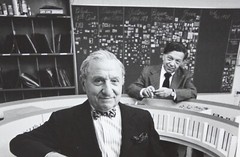 ARNOLD NEWMAN-2 Gelatin Silvers of Joseph Hirshhorn w/ museum model of Hirshhorn