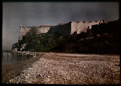 5 autochromes 9X 12cm, circa from Nice / Cannes 1910. Original Light Box