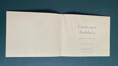 Landscapes Andalucia Emmet Gowin Poster Brochure 2013 Pace/MacGill Gallery NYC