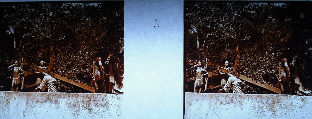 Photography c1920 Path Cross Of Espelugues Jesus Falls Under L’Effort