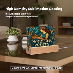 Personalized Photo Night Light Plaque, Couple Photo Lamp, Custom Led Night