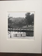 BRUCE BLUM SIGNED B&W Photo Print (16″X 20″)-«Fishing «