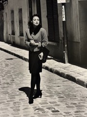 Fashionable Parisian Woman on Street Photograph-C. 1990s-Mark Bugzester