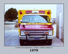 La Habra Fire 1979 Vintage Paramedic Unit 31 New 8×10 Unframed Photo VFRPBT_0022