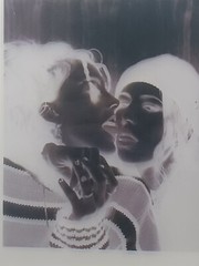 5##Photo negative film – Kissing women – Lesbian couple – Love – Kiss
